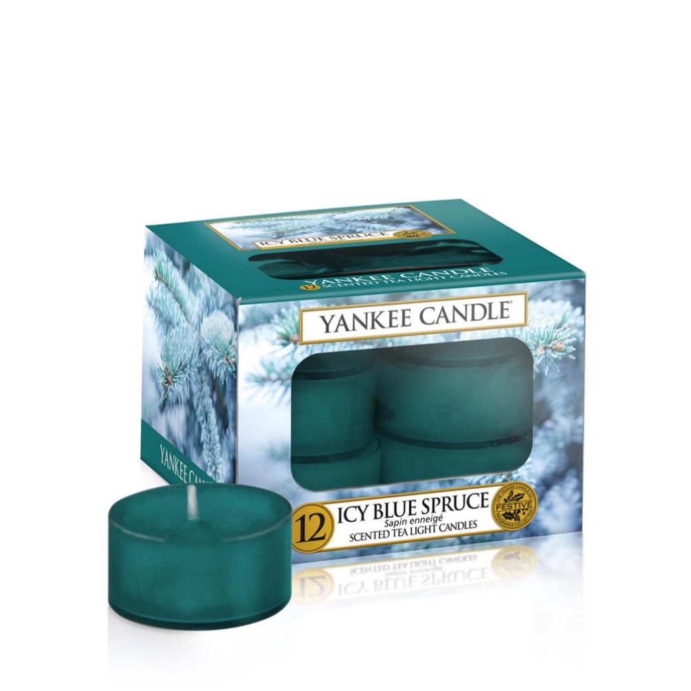 Yankee Candle Icy Blue Spruce Tea Lights (Pack of 12) £4.19